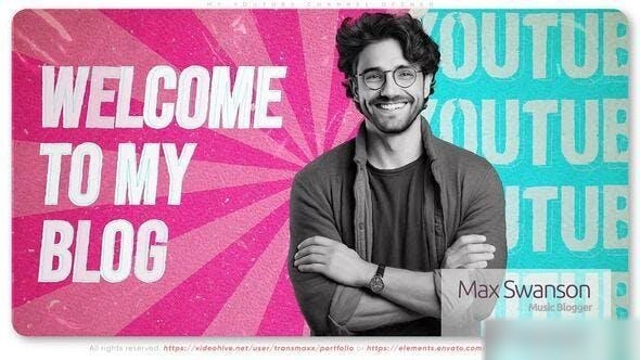 Videohive My Youtube Channel Opener Openers template preview