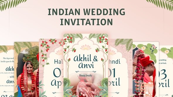 Videohive Indian Wedding Invitation 58514412 Video Displays template preview