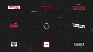 Videohive Minimal Titles | AE 51638777 Titles template preview