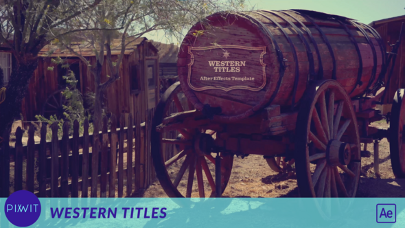 Videohive Western Titles Real Footage Openers template preview