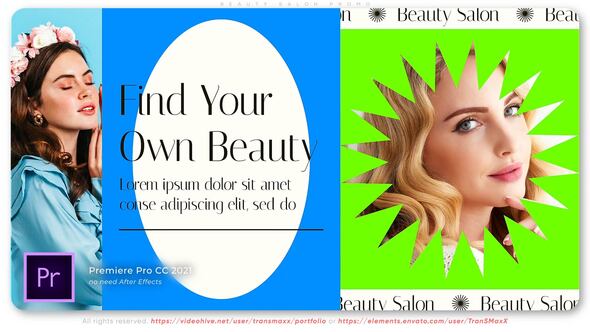 Beauty Salon Promo Premiere Pro template preview