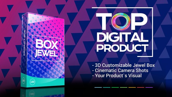 Videohive Digital Product Box Teaser Product Promo template preview