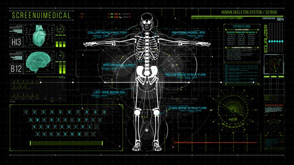 Videohive HUD700 Screen MEDICAL1 Elements template preview