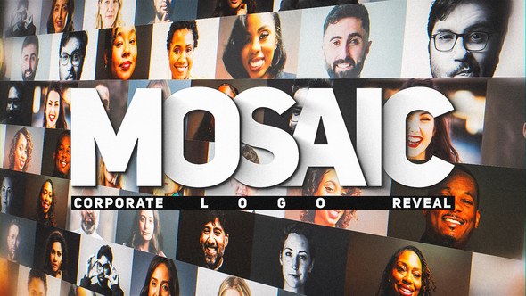 Mosaic Photo Reveal | Corporate Logo Openers template preview