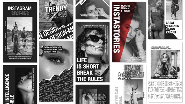 Instastories Collection Video Displays template preview