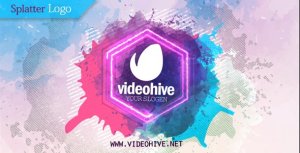 Splatter Logo Video Displays template preview