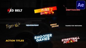 Videohive Action Titles | After Effects 36453874 Titles template preview