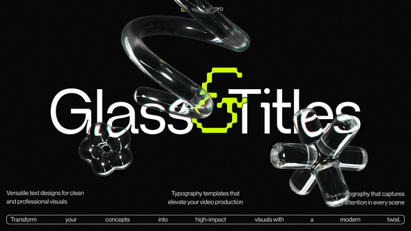 Videohive Reflected Typography Titles template preview