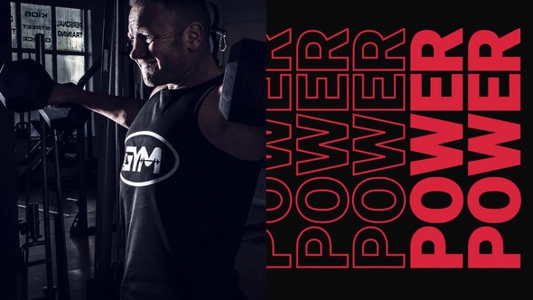 Workout Power Intro Video Displays template preview