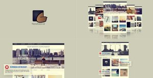 Stylish Website Presentation Video Displays template preview