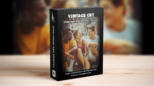 Vintage Old CRT Screen Effects for Premiere Pro Premiere Pro template preview
