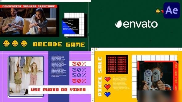 Videohive Pixel Sale Promo for After Effects Openers template preview