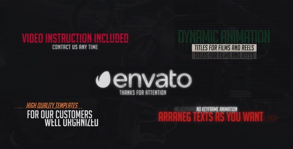 Videohive Cinematic Titles 4K Titles template preview