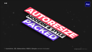 Videohive Autoresize Box Titles  AE Titles template preview