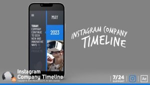 Videohive Instagram Company Timeline Product Promo template preview
