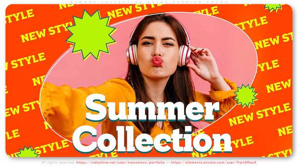 Videohive Summer Collection. Retro Style Fashion Promo Product Promo template preview