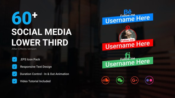 Videohive Social Media Lower Third V2 Elements template preview