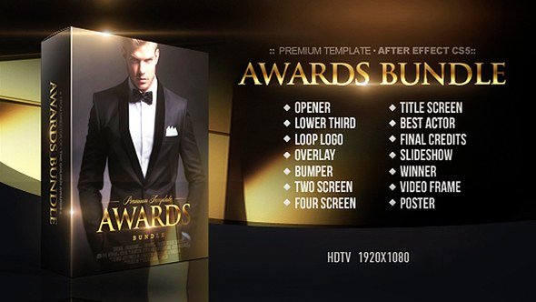Awards Bundle Video Displays template preview