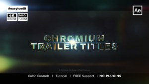 Videohive Chromium Trailer Titles Video Displays template preview