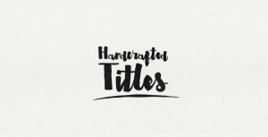 Hand Crafted - Animated Typeface Video Displays template preview