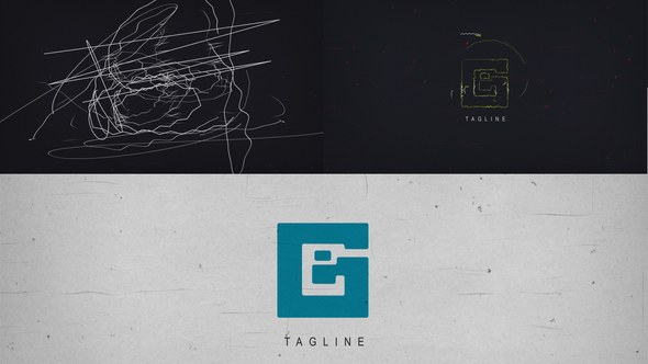 Videohive Scribble Logo Bumper Logo Stings template preview