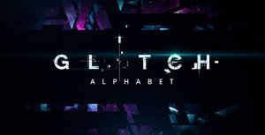 Flicker — Glitch Font Video Displays template preview