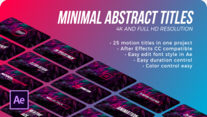 Videohive Minimal Abstract Titles Titles template preview