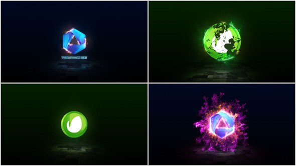 Videohive Flame Logo Animation Elements template preview