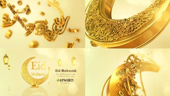 Videohive Eid & Ramadan Greetings Logo Stings template preview