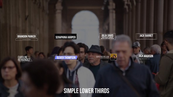 Videohive Simple Lower Thirds 50570796 Elements template preview