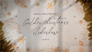 Videohive Golden Christmas Slideshow Openers template preview