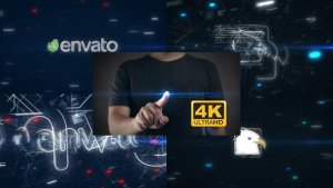 Videohive Touch Screen Logo Reveal 4K Logo Stings template preview