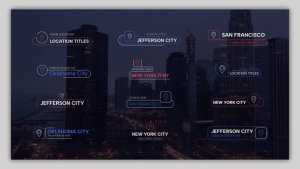 Videohive Location Line Titles Titles template preview