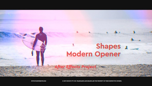 Videohive Shapes Modern Opener Openers template preview