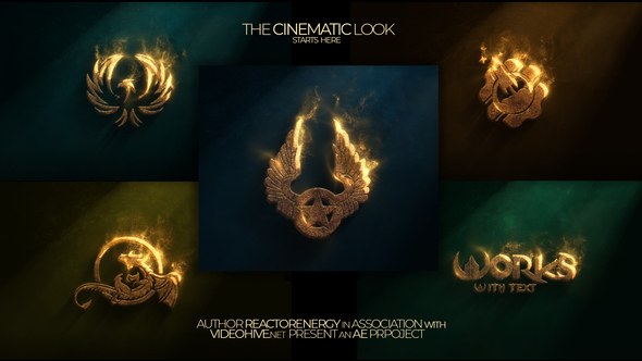 Videohive Golden Breath Logo Stings template preview