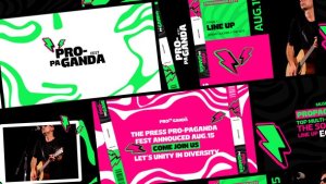 Videohive Music Festival After Effect Template Video Displays template preview