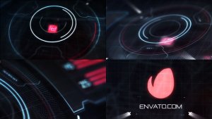 Videohive Hi-Tech HUD Logo Reveal 18087339 Logo Stings template preview