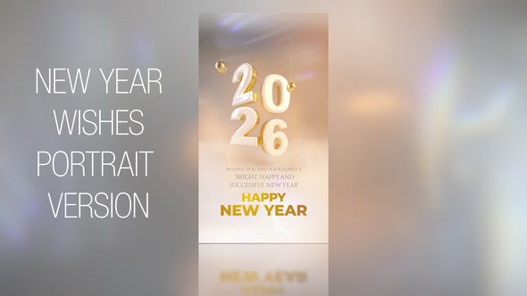 Videohive New Year Wishes 2025_Portrait Openers template preview