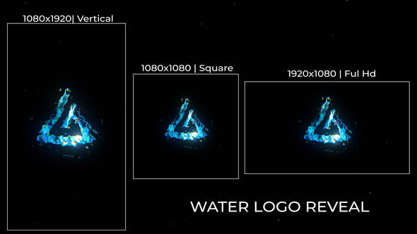 Videohive Water Logo Reveal 59319405 Logo Stings template preview