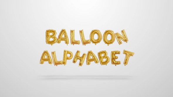 Videohive Balloons Alphabet Elements template preview