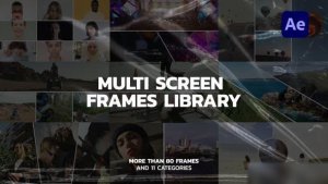 Videohive Multi Screen Frames Library Openers template preview