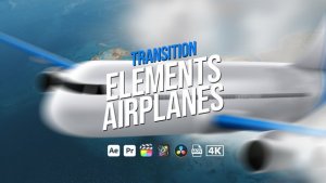 Videohive Transition Elements Airplanes Elements template preview