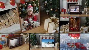 Videohive Business Mockup Presentation on New Year Christmas Video Displays template preview