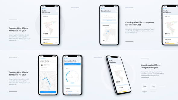 A3 - App Promo Video Displays template preview