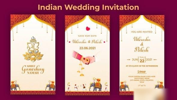 Videohive Indian Wedding Invitation Openers template preview