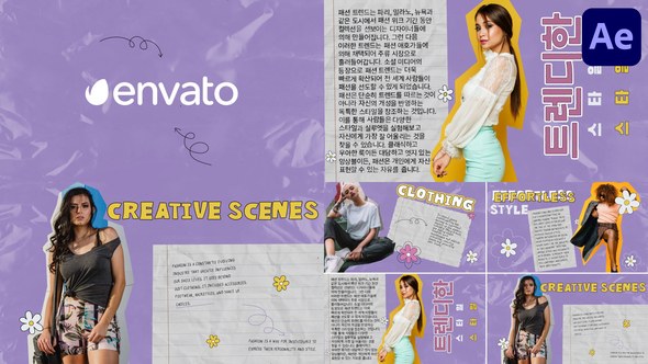 Videohive Stylish Notes Slides for After Effects Openers template preview