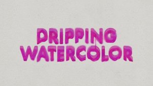 Videohive Dripping Watercolor Titles Titles template preview