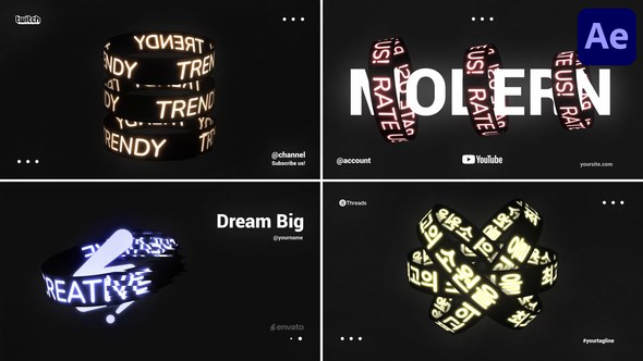 Videohive Kinetic Typography for After Effects 56487832 Titles template preview