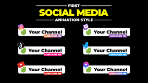 Videohive Social Media Lower Thirds | AE 55607993 Elements template preview