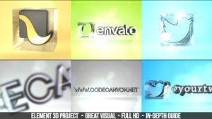 Simple 3D Logo Video Displays template preview